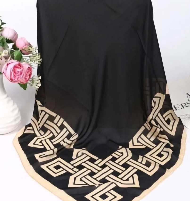 روسری کرپ نخ