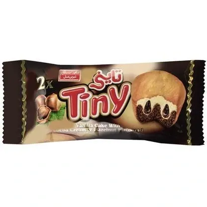 بیف کیک دوقلو مغزدار 60گرم ساده آدرین