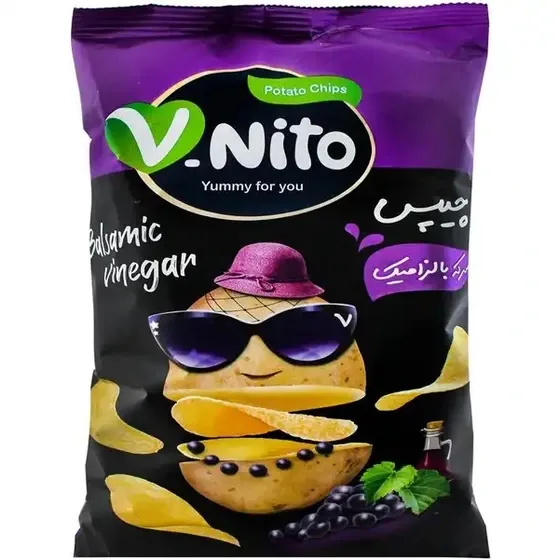 چیپس سیب زمینی 55گرمی وی نیتو طعم نمکی